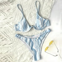 Ženski kupaći kostimi Bikini set kupaći kostim Dvije trake za kupaće kostime