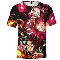 Demon Slayer Kamado Tanjirou 3D tiskani Kids majica modne ležerne crtane crtane majice dečki devojke