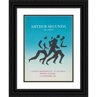Arthur Secunda Crna Ornate Wood Framed Double Matted Museum Art Print pod nazivom - Arthur Secunda,