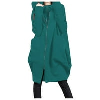 Žene Ležerne prilike modne Jesen Zima Solid Colore Duga jakna Kaputičarski kaput Chmora S