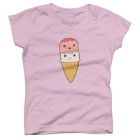 Saputi za sladoled su tako kawaii djevojke ružičasti grafički tee - dizajn ljudi XS