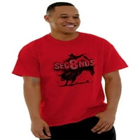 Osam sekundi Bull Riding Rodeo Cowboy teretana Muška grafička majica Tees Brisco Brends