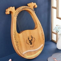 Moobody C Key 16-žici drveni Lyre Harp Resonance BO String Instrument s ugađanjem ključa za naljepnica