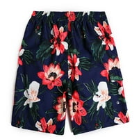 Zodggu ponude muške havajske kratke hlače za elastični struk džep na plaži na plaži na plažima casual
