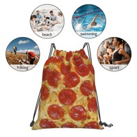 Funny Pizza Dizajn ruksak za crtanje za školsku sportsku plažu Yoga Vruća otporna na vodu za žene muškarci