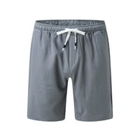 Muškarci Summer Solid Boja kratki patchwork Sports Kratki džepni kratke hlače i posteljine kratke hlače
