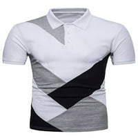 Ljetna polo majica kratkih rukava Casual Slim Fit vrhovi rever-majica u boji u boji