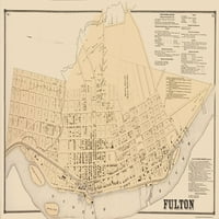 Fulton New York - kamen - 23. 38. - Mat umjetnički papir