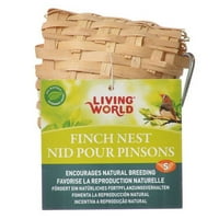 Životni svijet Bambus Finch Nest [ptica, gnijezdo Wicker & Stick & Other] Mala