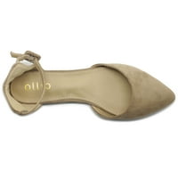 Ollio ženske cipele Fau Suede kaznene trake d'Orsay pokazivali baletni stanovi za nožni prsti ZY00F71