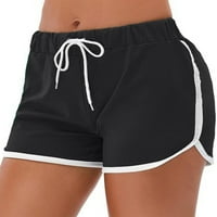 Calzi kratke mini pantalone za žene sportski trčanje joga kratke hlače izvlačenja elastične struke kratke