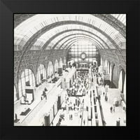 Jill, Susan Crni moderni uokvireni muzej Art Print pod nazivom - Louvre
