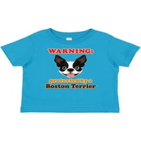 Inktastični bostonski pas terijer zaštićen poklonom dječakom baby ili majicom za bebe djevojke