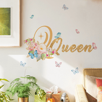 Zidne naljepnice za leptir Citati engleski cvjetni zidni naljepnice Djevojke spavaća soba dnevni boravak