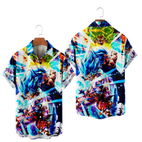 Anime Dragon Muške majice, Ležerne ljetne božićne lagane mikro elastičnosti Svakodnevno kratki rukav Hrf košulje za muškarce za muškarce