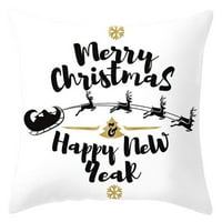 Poklopac božićnog jastuka Sretan božićni ukrasi za kućne cristme ukrase Poklon jastučnica