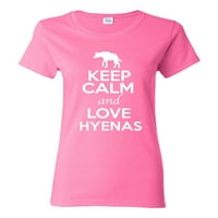 Dame se drže mirno i volite majicu Hyenas Canine za životinje