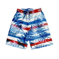 Muške havajske kratke hlače Ljeto plaža Kratke hlače za kratke elastične struk tropske 3D tiskanje grafičkim