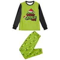 Grinch Porodična božićna pidžama Podudarni setovi, - Porodični Božić PJS Usklađivanje setsholiday Porodična