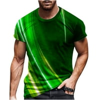 Muške majice kratkih rukava moda tanka 3D digitalna traka print sportske teretane