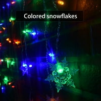 Anuirheih Božićna svjetla Svjetla za snježne pahulje 11. FT LED ukrasna bajka Svjetla za bateriju Vodootporna