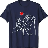Boxer pas Love ženske dječje djevojke majica