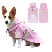 Pas kabanica s džepom kapuljača reflektirajuća vodootporna kišna jakna za malog srednjeg velikog psa