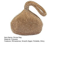 Riguas ženske torbe rhinestones srčani oblik sjajne ručno izrađene male večernje torbe novčanica za