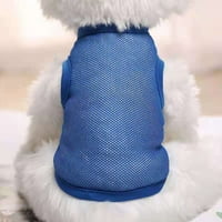 Pas majica Plain prozračna mrežasti tkanina Brza sušenje majica štenad za ljeto