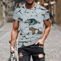 Košulje za muškarce lično mišići muški trbušni mišići 3D digitalni tisak majica sa okruglim vratom i