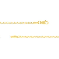Ogrlica od žutog zlatnog zlata s lancem s jastogom kandžerskim zatvaračem nakit pokloni za žene