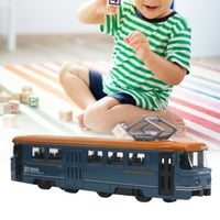 Park Classic Autobus Decroot dekor Legura Light Rail Povucite stražnji automobil Model Kids Toy, Retro