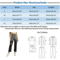 Kneelentne Jean Pajama Hlače Ženske noge Tanke ženske ravno visoke struke Jeans Fit Solid kratke jean
