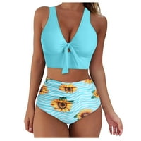 DTIDTPE Womens bikini bandeau podstavljeni push up plažni kupaći kostimi Bikini set kupaćim kostima