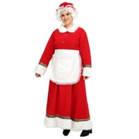 Ženska deluxe kostim gđa Claus odjeća Cosplay odijelo za Božić -XL