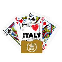 Ljubav Italija Riječ Ljubav Heart Square Square Royal Flush Poker igračka karta