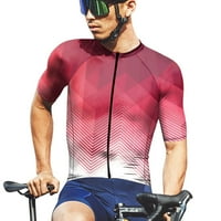Muške majice tiskani vrat kratkih rukava s kratkim rukavima elastična brzo suhi biciklistička odjeća