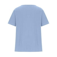 Posteljine za žene plus veličine kratkih rukava Bluze Regularne fit t majice Pulover tees vrhovi suncokret