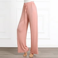 Jerdarske hlače Ženske hlače sa širokim strukom Široke noge Vježbajte Modertne casual pantalone Yoga