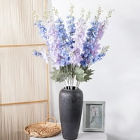 Lažni delphinium cvijet bez bledanja ne obrišite realističku ukrasite plastičnu umjetnu cvijeće grana