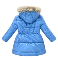 Dječji jaknu za djecu s kapuljačom Zimska debela tople kapuljače od kaputa za otpremu vjetra 2- godine