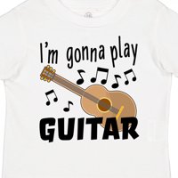 Inktastic igrat ću gitaru - glazbeni poklon malih malih dječaka ili majica Toddler