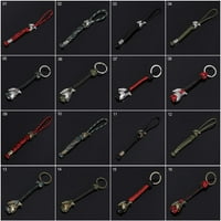 Ručno rađeni pribor za ključeve za ključeve Rune perle Survival Paracord konop Key Key nož za ključeve