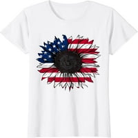Američka zastava suncokret 4. jul Neovisnost USA Dnevna majica