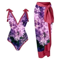 Gaiseeis Women kupaći kostimi s odgovarajućim poklopcem cvjetni seksi bikini setovi Visoki rez Push