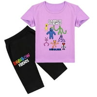 Bzdaisy Rainbow Prijatelji slatke kratke majice kratkih rukava set za majicu - savršena za djecu koja