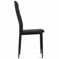 Killingworth Tufted tkanina bočna stolica u crnoj boji, težinski kapacitet: 330, komercijalna upotreba: