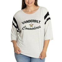 Ženski pepeo Vanderbilt Commodores Sabrina 3 majica s 4 rukava
