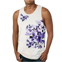 XXL majice za muškarce Mens tinte cvijeća TOP 3D negirajući tiskani rezervoar TOP Casual Sports Majica