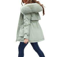 Ženski zimski kaputi Plus Veličina dnevno zimski kaput rever ovratnik dugih rukava Vintage zgušnjana